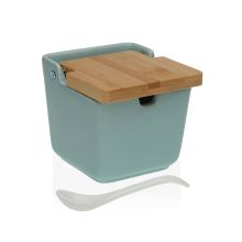 Sockerströare Versa Blå 8,8 x 8,5 x 8,8 cm Keramik
