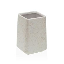Tandborsthållare Versa Vit Keramik Plast 7 x 10 x 7 cm