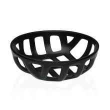 Fruktskål Versa Svart Keramik Dolomite 26,4 x 8,5 x 26,4 cm