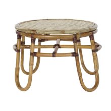 Sidobord DKD Home Decor Bambu Rattan (60 x 60 x 42 cm)
