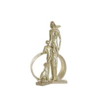 Prydnadsfigur DKD Home Decor Gyllene Harts Modern Familj (26 x 14,5 x 39 cm)
