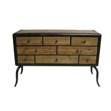 Byrå DKD Home Decor Gran Metall (129 x 42 x 79 cm)