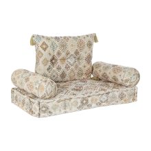 Trädgårdssoffa DKD Home Decor Beige 90 x 50 x 55 cm