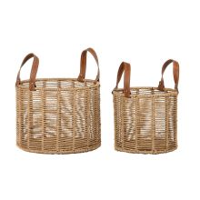 Korg - set DKD Home Decor 32 x 32 x 26 cm Metall Snöre 32 x 32 x 39 cm Boho