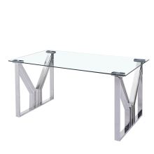 Matsalsbord DKD Home Decor Glas Stål (180 x 90 x 75 cm)