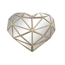 Prydnadsfigur DKD Home Decor 26 x 5 x 21 cm Hjärta Gyllene