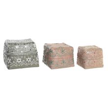 Korg - set DKD Home Decor Multicolour Bambu Boho 27 x 27 x 23 cm