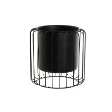 Kruka DKD Home Decor Svart Metall 26 x 26 x 26 cm