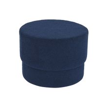 Fotpall DKD Home Decor Blå Sammet 55 x 55 x 40 cm