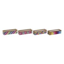 Låda för örtte DKD Home Decor Vit Multicolour Trä MDF (4 antal)