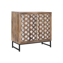 Skänk Home ESPRIT Brun Svart Silvrig 80 x 38 x 80 cm