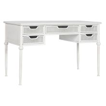 Skrivbord Home ESPRIT Vit Metall 122 x 50 x 76 cm