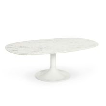 Soffbord Home ESPRIT Vit Metall Marmor 120 x 70 x 39 cm