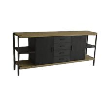 Skänk Home ESPRIT Metall Gran 186 x 45 x 80 cm