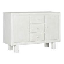 Skänk Home ESPRIT Vit Gran Trä MDF 120 x 38 x 80 cm