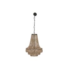 Taklampa Home ESPRIT Brun Naturell Trä Metall 56,5 x 56,5 x 144 cm
