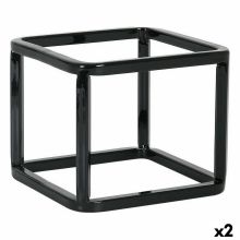 Stöd Inde Multifunktionell korg Metall 12 x 12 x 10 cm (2 antal)