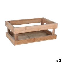 Förvaringslåda Inde Bambu 26,5 x 16,2 x 10 cm (3 antal)