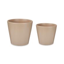 Krukset Ibergarden LINCE-22-28-BE Beige Lera Ø 22 cm Ø 28 cm 2 Delar