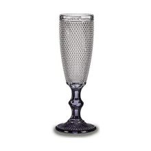 Champagneglas Transparent Antracitgrå Glas 185 ml