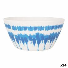 Salladsskål Santa Clara Tie-Dye Blå Vit Melamin (24 antal)