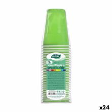 Set med återanvändbara glas Algon Grön 24 antal 250 ml (25 Delar)