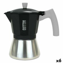 Italiensk Kaffepanna Quttin Aluminium Stål 9 Koppar 450 ml (6 antal)