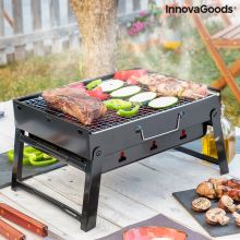 Hopfällbar bärbar kolgrill för användning med träkol BearBQ InnovaGoods