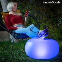 Uppblåsbar stol med flerfärgad LED och fjärrkontroll Pulight InnovaGoods