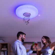 LED-taklampa med högtalare Lumavox InnovaGoods