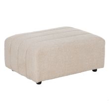 Puff Beige Järn 60 x 86 x 37 cm