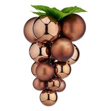 Julgranskula Vindruvor Brun Plast 18 x 18 x 28 cm