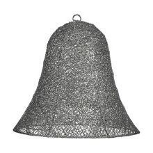 Julgranskula Grå Metall Plast Klocka 30 x 27 x 30 cm