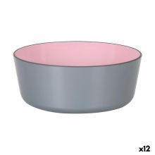 Skål Inde Melamin Rosa/Grå (12 antal)