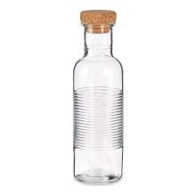 Flaska Hoop Transparent 1,07 L Naturell Kork Glas