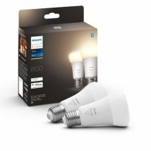 Taklampa Philips Pack de 2 E27 Vit 60 W 9 W (2700k)