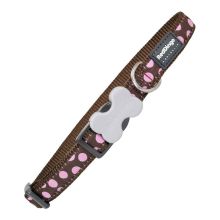 Hundhalsband Red Dingo Style Rosa Ärta (2 x 31-47 cm)