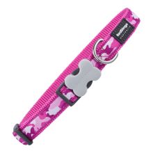 Hundhalsband Red Dingo Kamouflage Fuchsia 20-32 cm