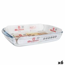 Ugnsform Quttin Transparent Glas Rektangulär 3 L 35,4 x 22 x 5,5 cm (6 antal)