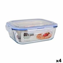 Hermetisk matlåda Quttin Rektangulär 2,4 L (4 antal)