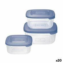Lunchlådor, set Tontarelli Fyrkantig 3 Delar (20 antal)
