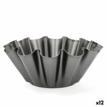 Bakform Quid Sweet Grey Svart Metall 23 x 9 cm (12 antal)