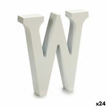 Brev W Trä Vit (2 x 16 x 14,5 cm) (24 antal)