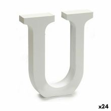 Brev U Trä Vit (2 x 16 x 14,5 cm) (24 antal)