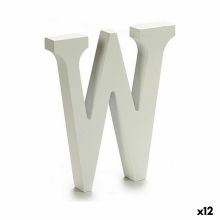 Brev W Trä Vit (1,8 x 21 x 17 cm) (12 antal)