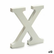 Brev X Trä Vit (1,8 x 21 x 17 cm) (12 antal)