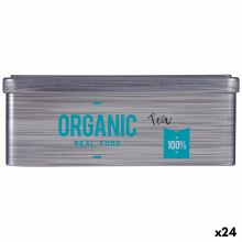 Låda för örtte Organic Tea Grå Tenn (11 x 7,1 x 18 cm) (24 antal)