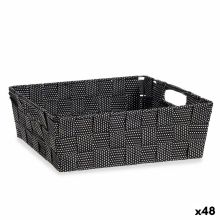 Korg Flätning Svart 3 L (23 x 8 x 27 cm) (48 antal)