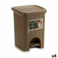 Pedalhink Stefanplast Elegance Svart Beige Plast 6 L (6 antal)