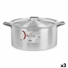 Kastrull med lock Silvrig Aluminium 18 L (3 antal)